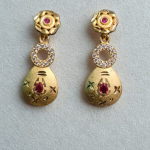 Ruby Teardrop Earrings